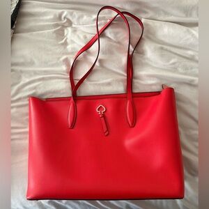 Kate spade red tote bag